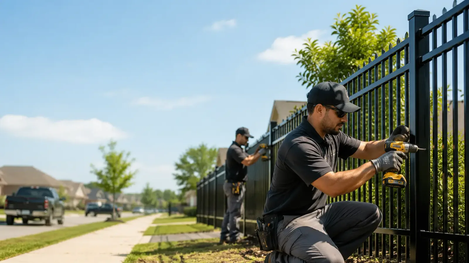 Metal Fence Installation in Guy, TX